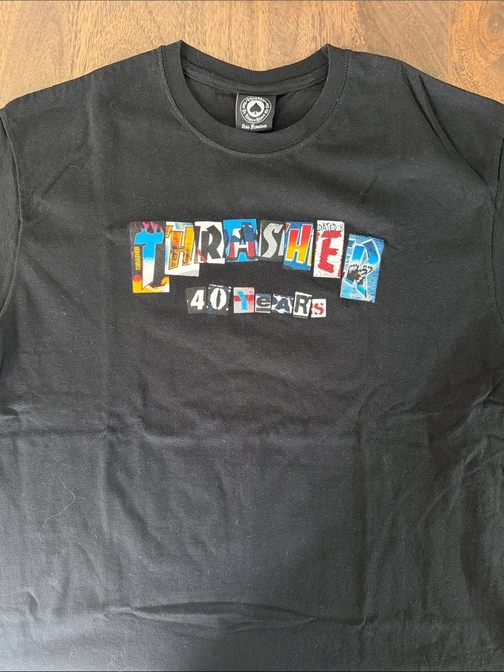 Thrasher Black Tee 40 Years